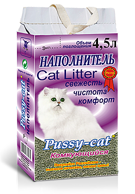 Pussy-cat Наполнитель комкующийся 4,5л