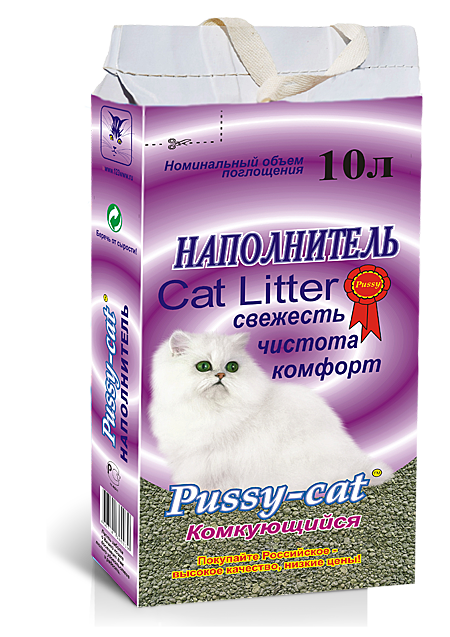 Pussy-cat Наполнитель комкующийся 10л