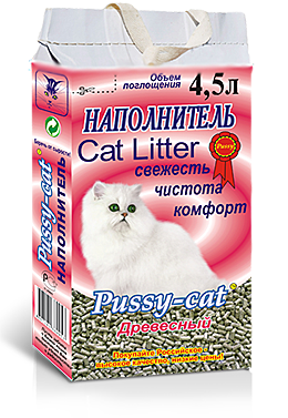 Pussy-cat Наполнитель древесный 4,5л