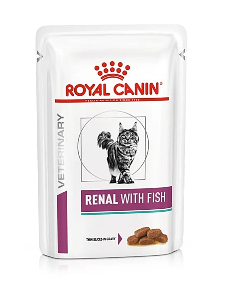 Royal Canin Renal пауч диета для кошек с почечной недостаточностью,с рыбой 85г