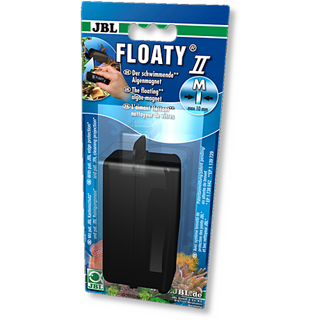 JBL Floaty II M Плавающий магнитный скребок для аквариумных стёкол толщиной до 10мм