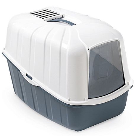 MPS KOMODA Био-туалет для кошек с совком, цвет синий 54х39х40h см