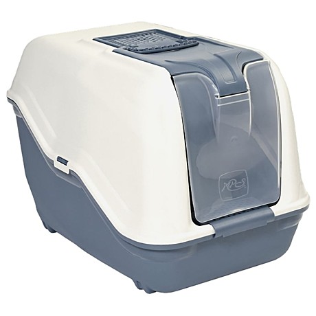 MPS NETTA Био-туалет для кошек с совком, цвет синий 54х39х40h см