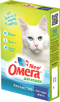 Омега Nео+ лакомство мультивитаминное для кошек 
