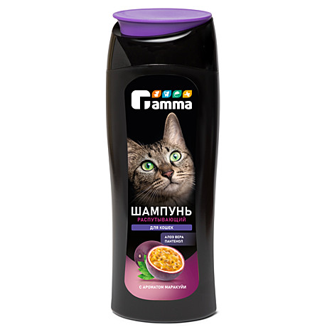 Gamma Шампунь распутывающий для кошек 400мл