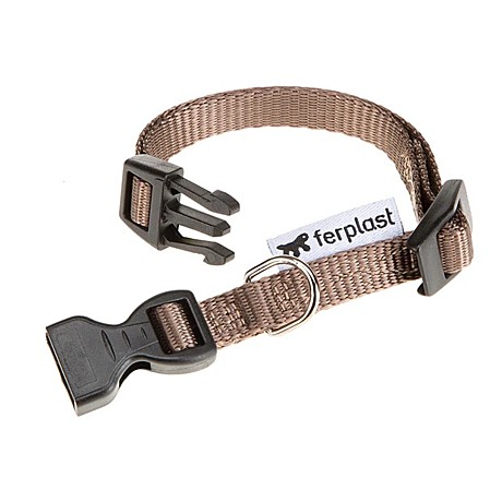 Ferplast CLUB C 10/32 Ошейник для собак, нейлоновый с пластиковым креплением,коричневый 10мм/23-32см