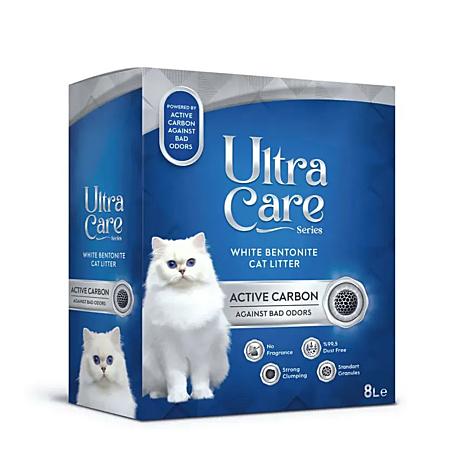 Ultra Care Active Carbon наполнитель комкующийся с активированным углем 7кг