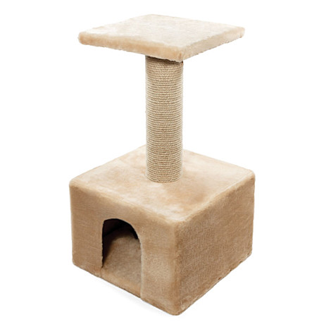 Gamma Игровой комплекс для кошек квадратный однотонный, 370*370*680мм