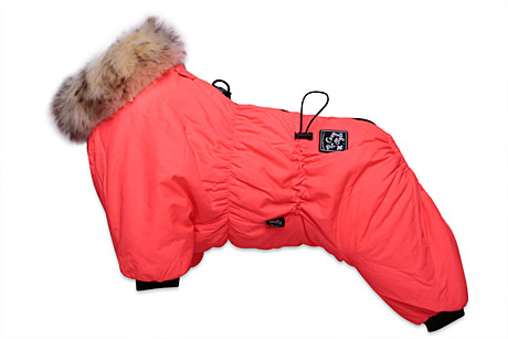 Lion Nice-Style Комбинезон для собак на девочку, цвет: коралловый неон Размер L