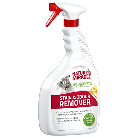 Nature’s Miracle Stain&Odour Remover Уничтожитель пятен и запахов для кошек, аромат дыни,спрей 946мл