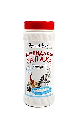 Верный друг Ликвидатор запаха для кошачьего туалета 500г