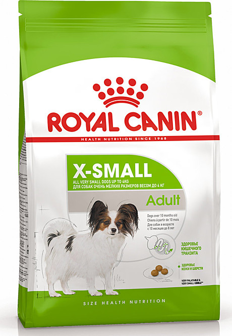 Royal Canin X-Small Adult Корм для взрослых миниатюрных собак от 10 месяцев до 8 лет 3кг