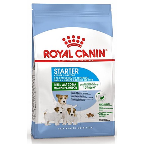 Royal Canin Mini Starter Корм для щенков до 2-х месяцев, беременных и кормящих сук 3кг