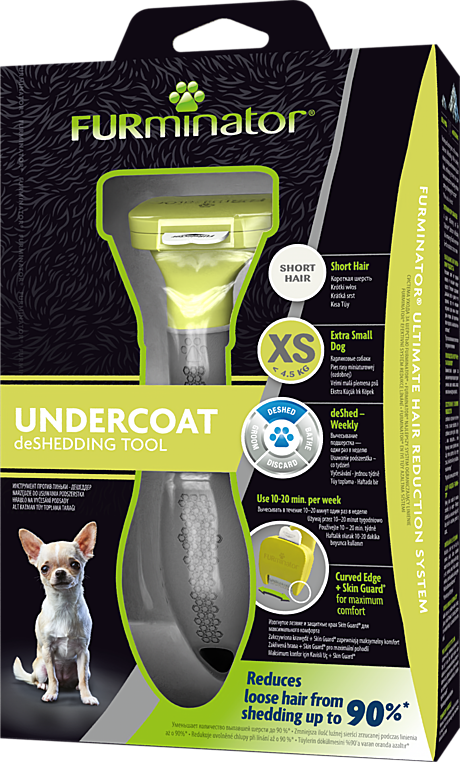 FURminator XS для карликовых собак с короткой шерстью