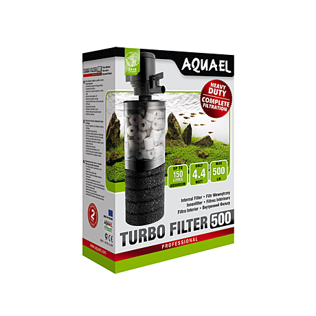 Aquael Turbo Filter 500 Внутренний фильтр тройной очистки для аквариумов до 150л 500л/ч
